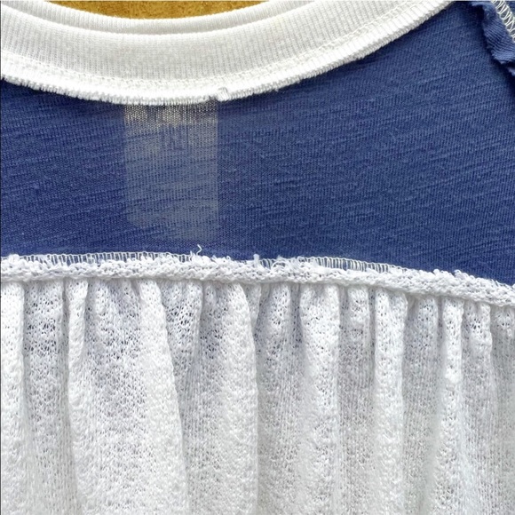 Free People🦋We the Free Friday Fever Patchwork Top Bell Sleeve - Picture 8 of 8